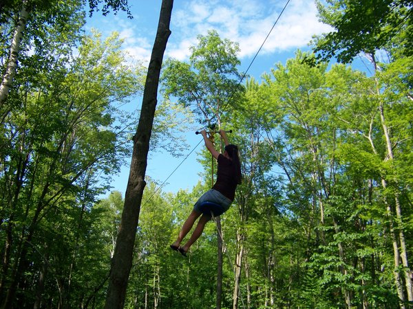 Camp zipline