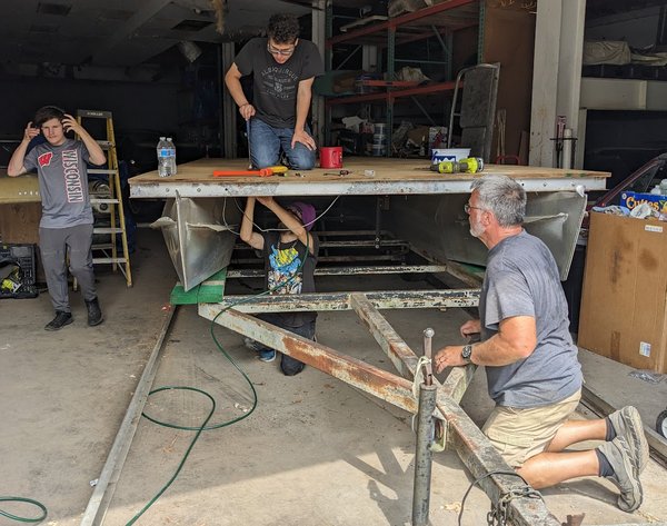 pontoon deck replacement Rick Brennon Ashton