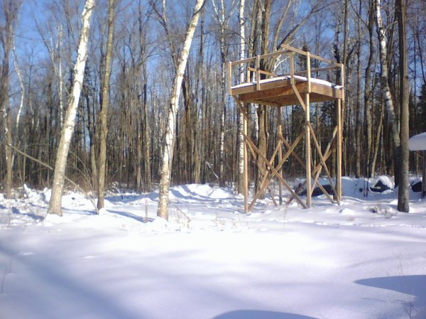 wvt camp winter zipline tower