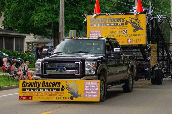 wvt gravity parade milton front view of truck